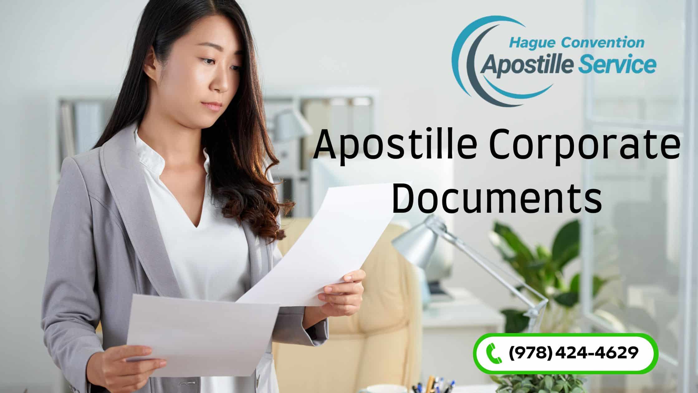 Home 1 Corporate and personal documents prepared for Hague apostille certification